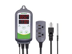 Inkbird ITC-308 Digital Temperature Controller 110V 10A 1100W Heating and Cooling Mode Carboy Homebrew Fermenter Greenhouse Terrarium 2-Stage Outlet Thermostat Inkbird ITC-308 Digital Temperature Controller 110V 10A 1100W Heating and Cooling Mode Carboy Homebrew Fermenter Greenhouse Terrarium 2-Stage Outlet Thermostat