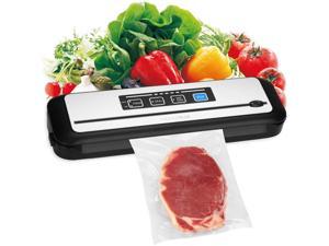 Inkbird Vacuum Sealer, Automatic Sealing Machine for Food Preservation, Dry&Moist Sealing Modes, Built-in Cutter, Starter Kit, Easy Cleaning Stainless Steel Panel, Compact Design, Led Indicator Lights