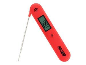 BBQGO Candy Thermometer, Meat Thermometer with Calibration, Magnet, Foldable Probe, Large Screen, Instant Read Thermometer for Smoker, Oven, Drum