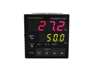 Inkbird Universal Digital PID Temperature Controller Solid State Relay SSR  Output+ Relay Alarm 100 - 240V, Intelligent Thermocouple Heating Cooling Control Thermostat