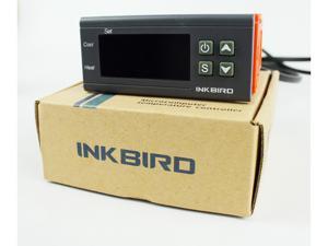 Inkbird All-Purpose 110V Digital Temperature Controller Fahrenheit &Centigrade Thermostat w NTC Sensor Probe Thermocouple 2 Relays, Heating Cooling Calibration Dual Relays Control