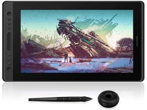 HUION Kamvas Pro 16 Drawing Monitor Pen Display 15.6 Inch IPS Full-Laminated Graphic Tablets with Screen, 8192 Battery-Free Pen, Works with Chromebook(With Stand)