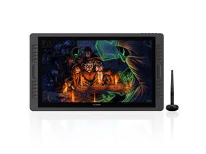 Huion KAMVAS PRO 22 HD Pen Display Drawing Monitor Tilt Function Battery-Free 8192 Pen Pressure and 10 Shortcut Keys 1 Touch Bar on Each Side of The Monitor-21.5 inch