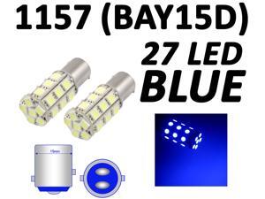 IG Tuning 1157 BAY15D 2357 7528 27-SMD 5050 LED Turn Signal Light Side Marker Dome License Plate Reverse Bulbs (Blue) IG Tuning 1157 BAY15D 2357 7528 27-SMD 5050 LED Turn Signal Light Side Marker Dome License Plate Reverse Bulbs (Blue)