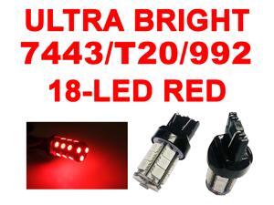 IG Tuning 18-SMD Red 7440 7441 7443 7444 992A T20 LED Replacement Bulbs Reverse Light, Turn Signal Light, Corner Light, Stop Light, Parking Light, Side Marker Light, Tail Light, and Backup Lights 12V IG Tuning 18-SMD Red 7440 7441 7443 7444 992A T20 LED Replacement Bulbs Reverse Light, Turn Signal Light, Corner Light, Stop Light, Parking Light, Side Marker Light, Tail Light, and Backup Lights 12V