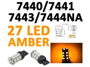 IG Tuning 27-SMD Yellow/Amber 7440 7441 7443 7444 992A T20 LED Replacement Bulbs Reverse, Turn Signal, Corner, Stop, Parking, Side Marker, Tail and Backup Lights 12V IG Tuning 27-SMD Yellow/Amber 7440 7441 7443 7444 992A T20 LED Replacement Bulbs Reverse, Turn Signal, Corner, Stop, Parking, Side Marker, Tail and Backup Lights 12V