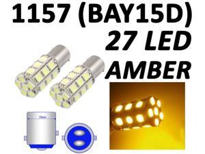 1157 BAY15D 27 SMD 5050 Amber Yellow Tail Turn Signal 27 LED Car Light Bulb Lamp by Autolizer 1157 BAY15D 27 SMD 5050 Amber Yellow Tail Turn Signal 27 LED Car Light Bulb Lamp by Autolizer