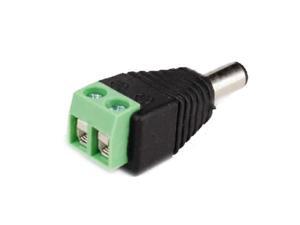 DC Power Male Plug Jack Cable Adapter Socket Connector Plug for LED Strip CCTV by Autolizer DC Power Male Plug Jack Cable Adapter Socket Connector Plug for LED Strip CCTV by Autolizer