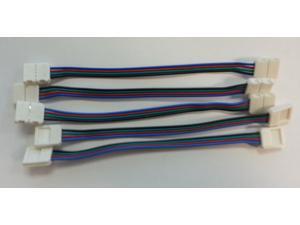 5x 10mm 3528/5050 RGB LED SMD Light Strip to Strip Connector PCB Adapter 4 Pin by Autolizer 5x 10mm 3528/5050 RGB LED SMD Light Strip to Strip Connector PCB Adapter 4 Pin by Autolizer