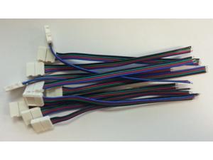 10x 10mm 3528/5050 RGB LED SMD Light Strip to Wire Connector PCB Adapter 4 Pin by Autolizer 10x 10mm 3528/5050 RGB LED SMD Light Strip to Wire Connector PCB Adapter 4 Pin by Autolizer