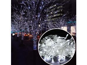 White - 100 LED Fairy String Lights Lamp for Christmas Tree Holiday Wedding Party Xmas Decoration Halloween Showcase Displays Restaurant or Bar and Home Garden White - 100 LED Fairy String Lights Lamp for Christmas Tree Holiday Wedding Party Xmas Decoration Halloween Showcase Displays Restaurant or Bar and Home Garden