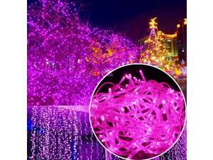 Pink - 100 LED Fairy String Lights Lamp for Christmas Tree Holiday Wedding Party Xmas Decoration Halloween Showcase Displays Restaurant or Bar and Home Garden Pink - 100 LED Fairy String Lights Lamp for Christmas Tree Holiday Wedding Party Xmas Decoration Halloween Showcase Displays Restaurant or Bar and Home Garden
