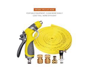 Flexible Stainless Steel Garden Water Hose Pipe Heavy Duty 15m Washing Hose 50ft