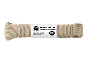 Rothco Polyester Paracord 100 Ft Tan New Great For Paracord Braclets Rothco Polyester Paracord 100 Ft Tan New Great For Paracord Braclets