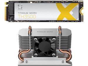 Titanium Micro TH3500 4TB PCIe NVMe Gen 3 M.2 2280 Internal SSD With Nitro Pro M.2 NVMe Cooler Heatsink with 30mm Fan