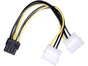 AAAwave Dual Female 4 Pin Molex to Single Male 8 Pin PCI-E Cable AAAwave Dual Female 4 Pin Molex to Single Male 8 Pin PCI-E Cable