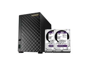 Asustor NAS AS1002T v2 + 2TB WD Purple HDD (Two 1TB HDD Included) Asustor NAS AS1002T v2 + 2TB WD Purple HDD (Two 1TB HDD Included)