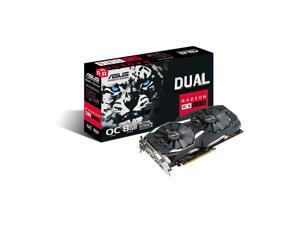 ASUS DUAL-RX580-O8G Radeon RX 580 8GB Dual-fan OC Edition GDDR5 DP HDMI DVI VR Ready AMD Graphics Card ASUS DUAL-RX580-O8G Radeon RX 580 8GB Dual-fan OC Edition GDDR5 DP HDMI DVI VR Ready AMD Graphics Card