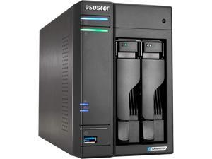 Asustor Lockerstor 2 Gen2 AS6702T - 2 Bay NAS, Quad-Core 2.0 GHz CPU, 4X M.2 NVMe Slots (PCIe 3.0), Dual 2.5GbE, 4GB DDR4 RAM, Network Attached Storage (Diskless)