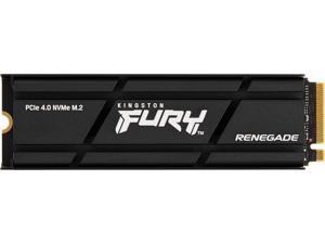 Kingston SFYRSK1000G Fury Renegade 1TB PCIe Gen 4 NVMe M2 Internal Gaming SSD with Heat SinkPS5 ReadyUp to 7300MBs