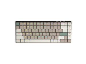 Azio CSG20404 Cascade Low Profile/Slim Wireless Backlit Mechanical Keyboard, Bronze Base, Milk Tea KC - Forest Dark