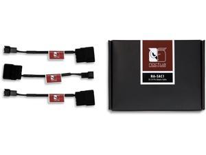 Noctua NA-SAC1, 3 to 4 Pin Adaptor Cables for PC Fans (Black)