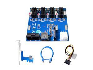 AAAwave PCI-E 1x to 4 PCI-E Multiplier HUB Adapter