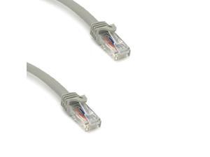 Kentek 50 Feet FT CAT6 UTP Patch Cable 24 AWG 550 MHz Category 6 Unshielded Twisted Pair Short Body Connector Snagless Molded Boot Ethernet RJ45 Network Internet Cord White