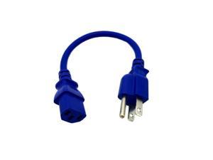 Kentek 1 FT Blue AC Power Cable Cord For HISENSE TV LTDN42V77US LTDN46V86US