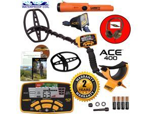 Garrett ACE 400 Metal Detector with DD Waterproof Search Coil and Pro-Pointer AT