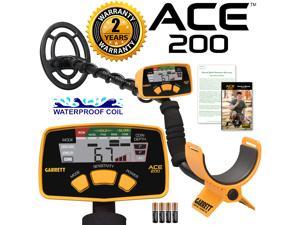 Garrett ACE 200 Metal Detector with 6.5" x 9" PROformance Waterproof Search Coil