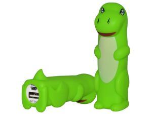 Gadget Gear 2600mAh Dinosaur Portable Power Bank Charger External Battery - Green Gadget Gear 2600mAh Dinosaur Portable Power Bank Charger External Battery - Green
