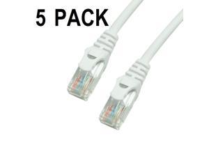 UTP Ethernet Network Patch Cable Snagless//Molded Bubble Boot 550MHz 10 Pack GRANDMAX CAT6A 7 FT RED RJ45