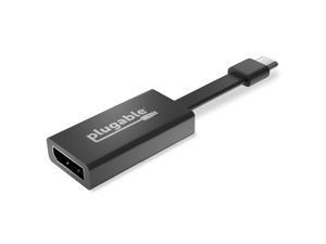 Plugable USB C to DisplayPort Adapter 4K 60Hz Thunderbolt 3 to DisplayPort Adapter Compatible with MacBook Pro Windows Chromebooks iPad Pro Dell XPS and More