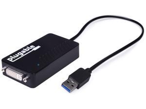 Plugable USB 3.0 to DVI/VGA/HDMI Video Graphics Adapter for Multiple Monitors up to 2048x1152 Supports Windows 10, 8.1, 7, XP, and Mac 10.14+