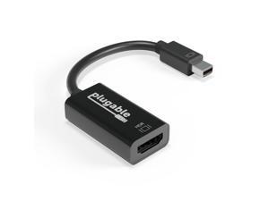 Plugable Active Mini DisplayPort (Thunderbolt 2) to HDMI 2.0 Adapter (Supports Mac, Windows, Linux and Displays up to 4k UHD 3840x2160@60Hz)