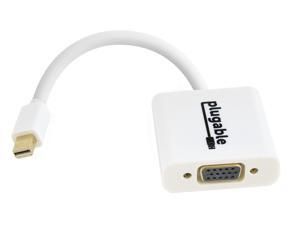Plugable Mini DisplayPort (Thunderbolt 2) to VGA Adapter (Supports Mac, Windows, Linux Systems and Displays up to 1920x1080, Active)
