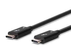 Plugable Thunderbolt 3 Certified USB-C Cable - 40Gbps, 2.6ft (0.8m), Supports 100W Charging