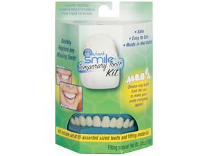 Instant Smile Temporary Tooth Kit 10pc False Teeth w Custom Fitting Material Instant Smile Temporary Tooth Kit 10pc False Teeth w Custom Fitting Material