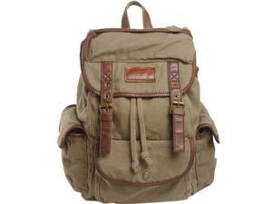 Kaxidy Vintage Canvas Backpack Rucksack Army Green