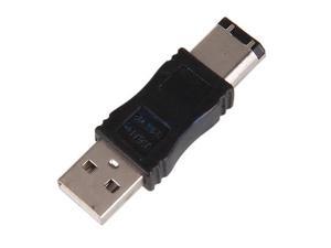 Firewire IEEE 1394 6 Pin Male to USB A Male Adapter M-M Firewire IEEE 1394 6 Pin Male to USB A Male Adapter M-M
