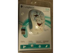 Logitech Wireless Mouse M325 Tweet Tweet Birds Light Blue/White Nano Receiver Logitech Wireless Mouse M325 Tweet Tweet Birds Light Blue/White Nano Receiver
