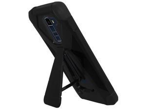 Amzer Dual Layer Hybrid KickStand Case - Black/ Black for LG K10