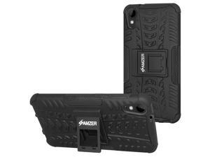 Amzer Hybrid Warrior Case - Black/ Black for HTC Desire 825