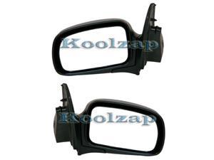 02-05 Grand AM Power Non-Folding Black Rear View Mirror Left Right Side PAIR SET