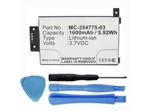 Extended 1600mAh Replacement 58-000008, MC-354775-03, S2011-003-A, S2011-003-S Battery for 1st Gen 2012 Amazon Kindle Paperwhite EY21 e-Reader with Installation Tools