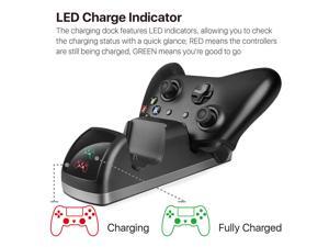 OSTENT Dual Dock Charger Charging Station + 2 Rechargeable Battery for Xbox One/S/X Controller OSTENT Dual Dock Charger Charging Station + 2 Rechargeable Battery for Xbox One/S/X Controller