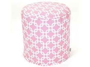 Majestic Home Goods Soft Pink Links Small Pouf