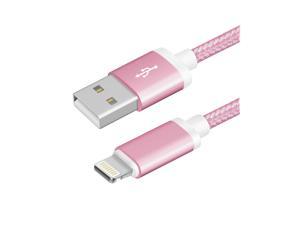 3ft Braided Lightning to USB A iPhone 5 6 7 8 plus X Fast Charge & Data Cable