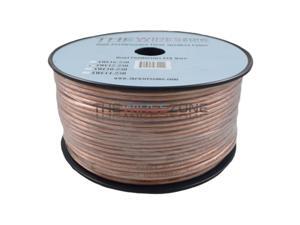 Car Home Audio Speaker Wire Transparent Clear Cable 12AWG 250ft 12/2 Gauge